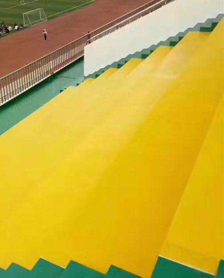 青海球场台阶翻新修补改造